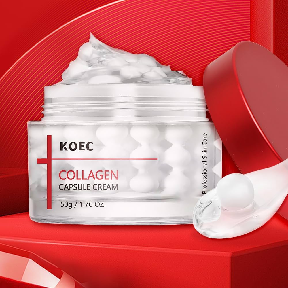 Amazon.com: KOEC Collagen Capsule Cream – 50g Anti-Aging